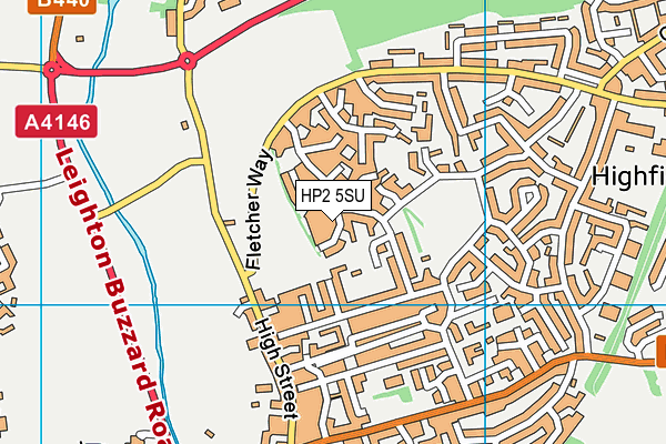 HP2 5SU map - OS VectorMap District (Ordnance Survey)