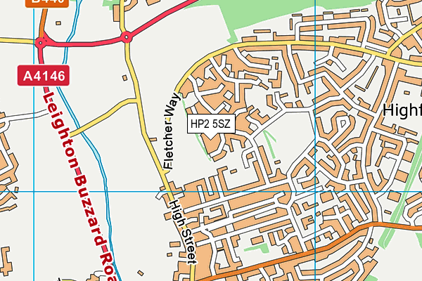 HP2 5SZ map - OS VectorMap District (Ordnance Survey)