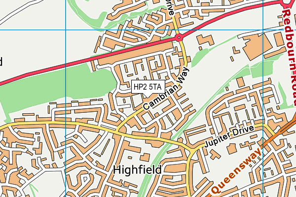 HP2 5TA map - OS VectorMap District (Ordnance Survey)