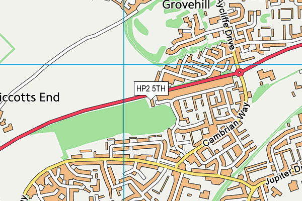 HP2 5TH map - OS VectorMap District (Ordnance Survey)