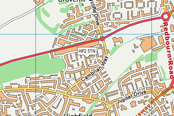 HP2 5TN map - OS VectorMap District (Ordnance Survey)