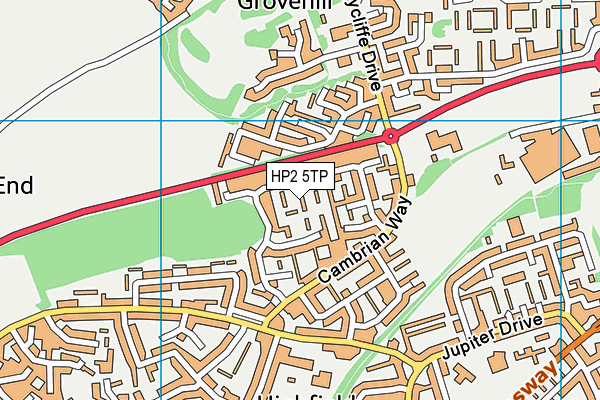 HP2 5TP map - OS VectorMap District (Ordnance Survey)