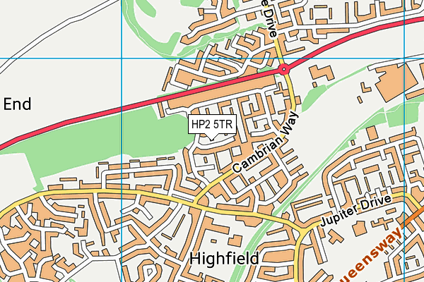 HP2 5TR map - OS VectorMap District (Ordnance Survey)