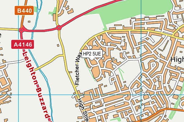 HP2 5UE map - OS VectorMap District (Ordnance Survey)