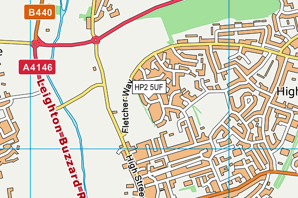 HP2 5UF map - OS VectorMap District (Ordnance Survey)