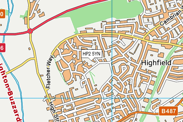 HP2 5YN map - OS VectorMap District (Ordnance Survey)