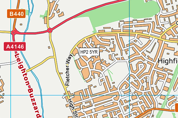 HP2 5YR map - OS VectorMap District (Ordnance Survey)