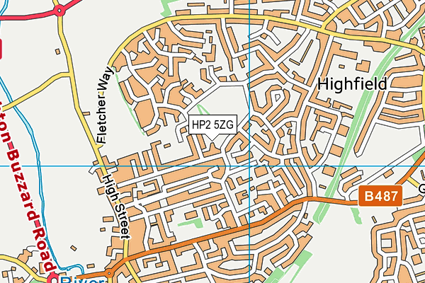 HP2 5ZG map - OS VectorMap District (Ordnance Survey)