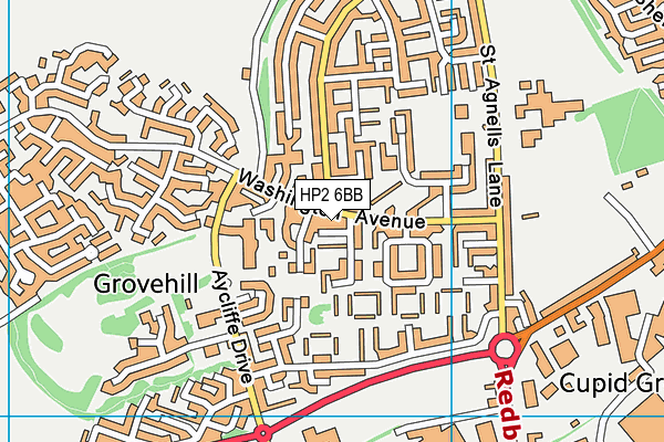 HP2 6BB map - OS VectorMap District (Ordnance Survey)
