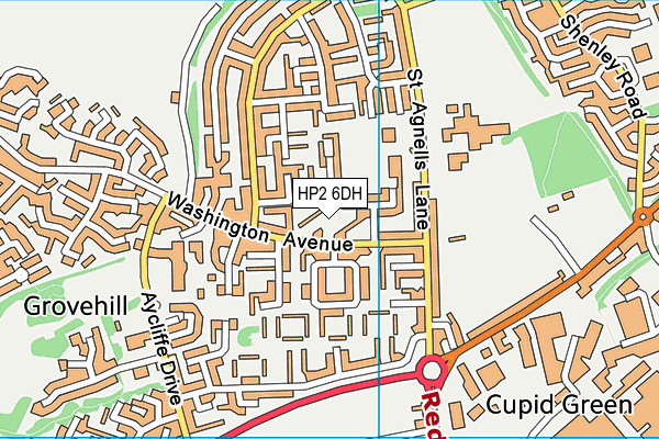 HP2 6DH map - OS VectorMap District (Ordnance Survey)