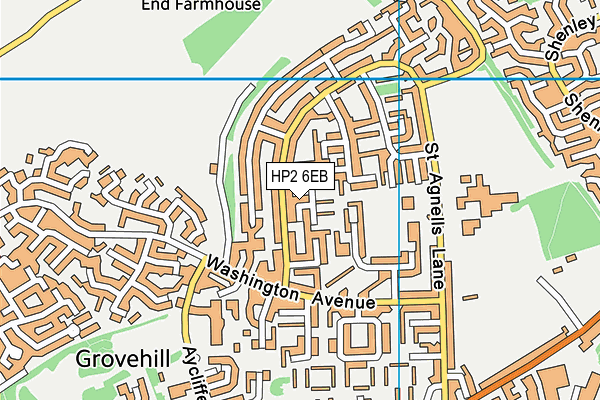HP2 6EB map - OS VectorMap District (Ordnance Survey)