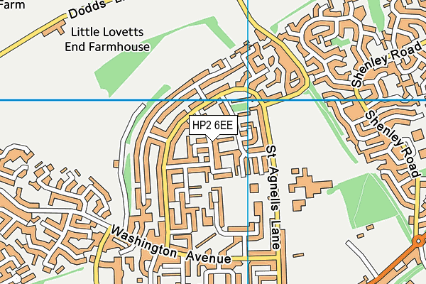 HP2 6EE map - OS VectorMap District (Ordnance Survey)
