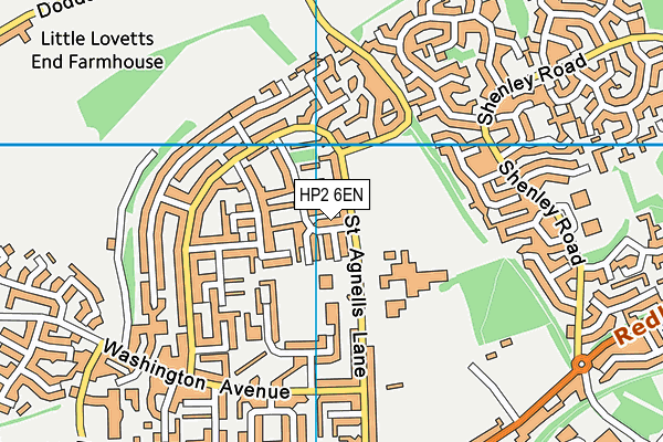 HP2 6EN map - OS VectorMap District (Ordnance Survey)