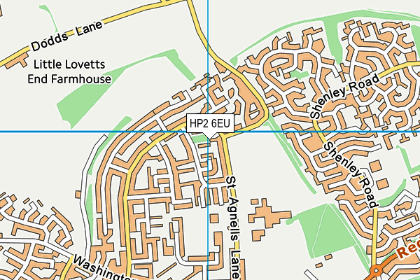 HP2 6EU map - OS VectorMap District (Ordnance Survey)