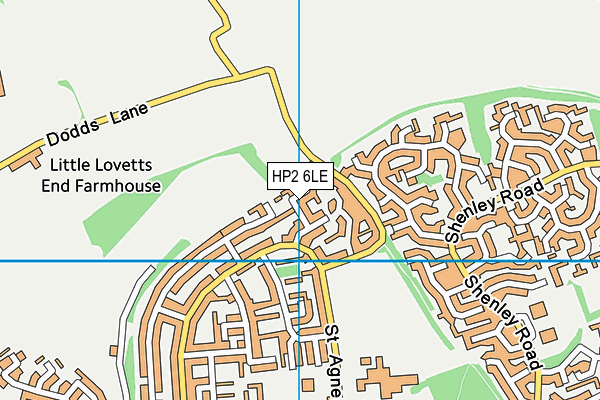 HP2 6LE map - OS VectorMap District (Ordnance Survey)