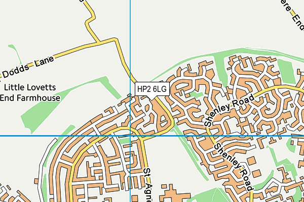 HP2 6LG map - OS VectorMap District (Ordnance Survey)