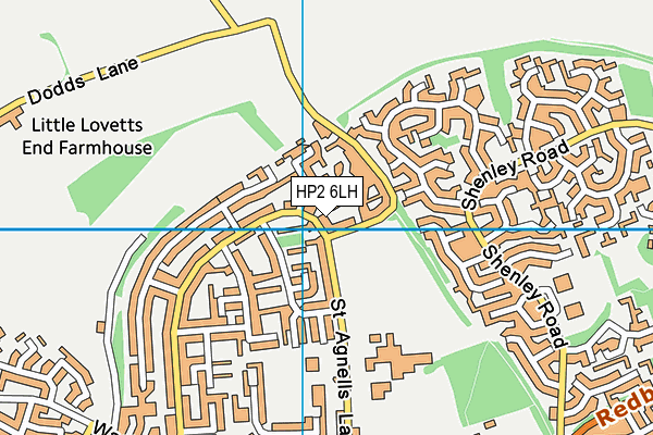 HP2 6LH map - OS VectorMap District (Ordnance Survey)