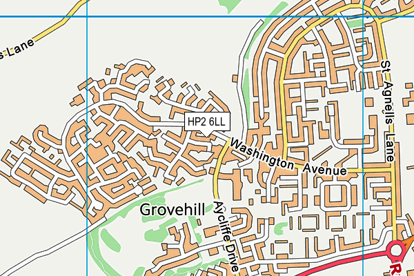 HP2 6LL map - OS VectorMap District (Ordnance Survey)