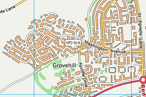 HP2 6LN map - OS VectorMap District (Ordnance Survey)