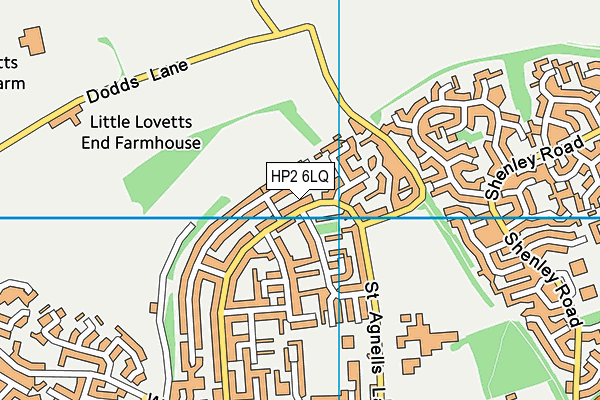 HP2 6LQ map - OS VectorMap District (Ordnance Survey)