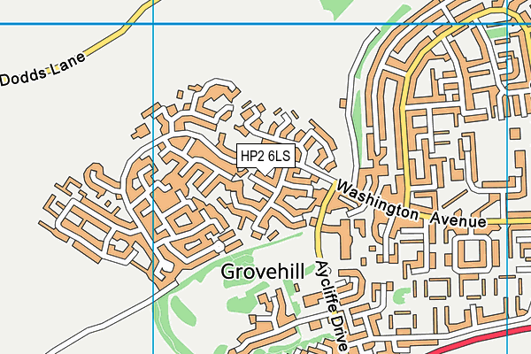 HP2 6LS map - OS VectorMap District (Ordnance Survey)