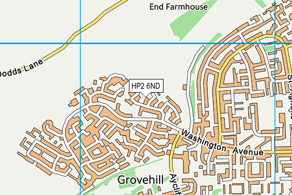 HP2 6ND map - OS VectorMap District (Ordnance Survey)