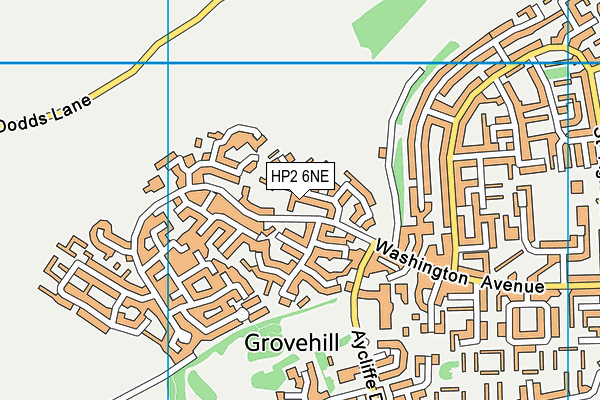 HP2 6NE map - OS VectorMap District (Ordnance Survey)