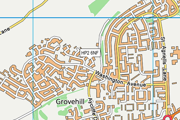 HP2 6NF map - OS VectorMap District (Ordnance Survey)