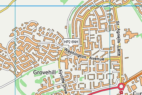 HP2 6NH map - OS VectorMap District (Ordnance Survey)