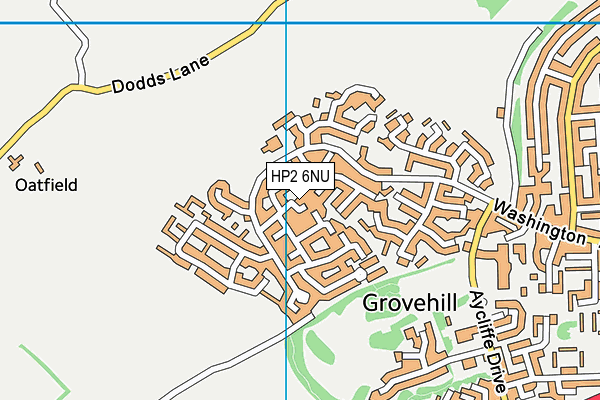 HP2 6NU map - OS VectorMap District (Ordnance Survey)