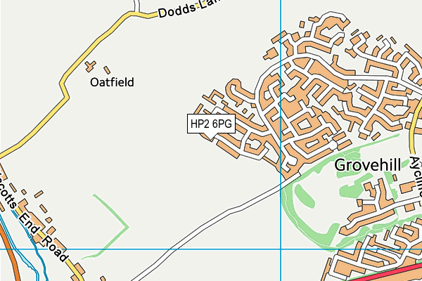 HP2 6PG map - OS VectorMap District (Ordnance Survey)
