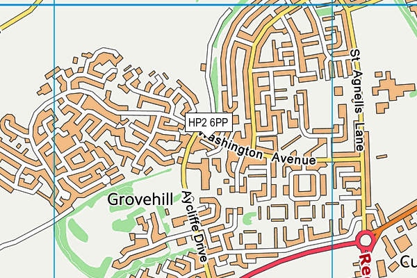 HP2 6PP map - OS VectorMap District (Ordnance Survey)