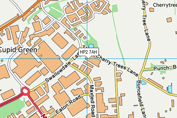 HP2 7AH map - OS VectorMap District (Ordnance Survey)