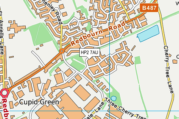 HP2 7AU map - OS VectorMap District (Ordnance Survey)