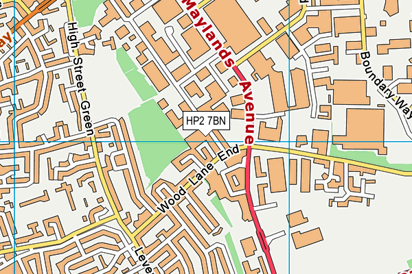 HP2 7BN map - OS VectorMap District (Ordnance Survey)