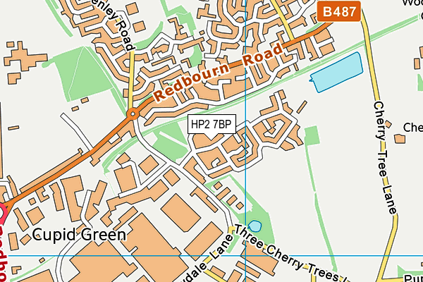 HP2 7BP map - OS VectorMap District (Ordnance Survey)