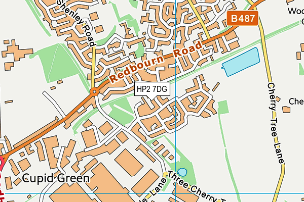 HP2 7DG map - OS VectorMap District (Ordnance Survey)