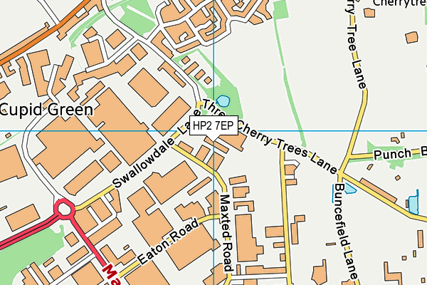 HP2 7EP map - OS VectorMap District (Ordnance Survey)