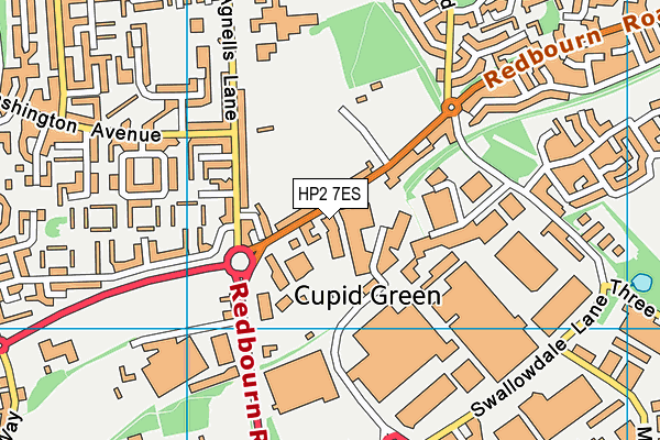 HP2 7ES map - OS VectorMap District (Ordnance Survey)