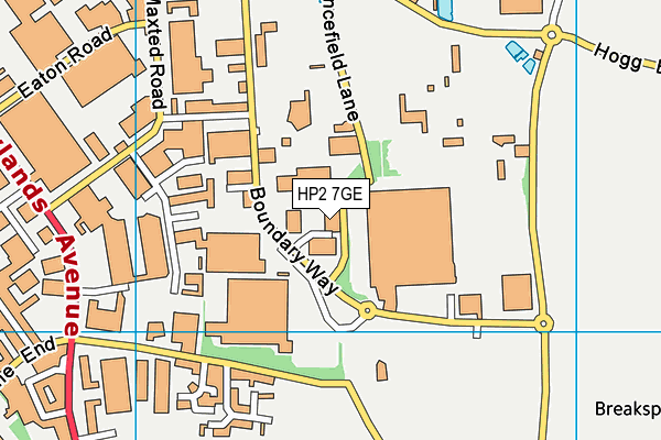 HP2 7GE map - OS VectorMap District (Ordnance Survey)