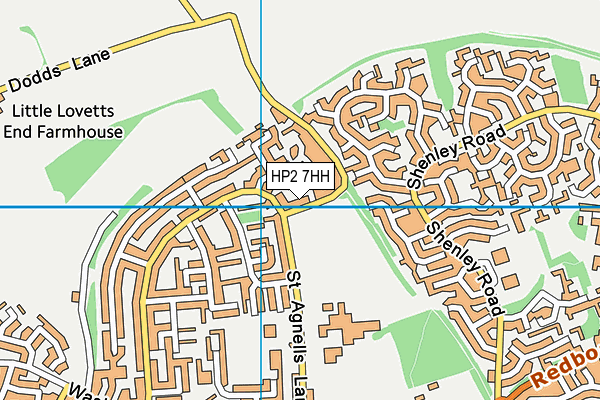 HP2 7HH map - OS VectorMap District (Ordnance Survey)