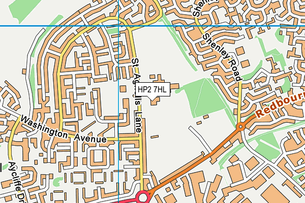 The Astley Cooper School map (HP2 7HL) - OS VectorMap District (Ordnance Survey)