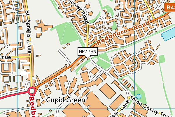 HP2 7HN map - OS VectorMap District (Ordnance Survey)