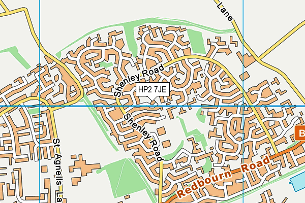 HP2 7JE map - OS VectorMap District (Ordnance Survey)
