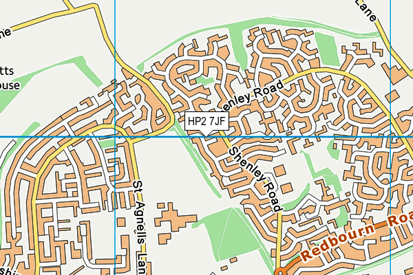 HP2 7JF map - OS VectorMap District (Ordnance Survey)