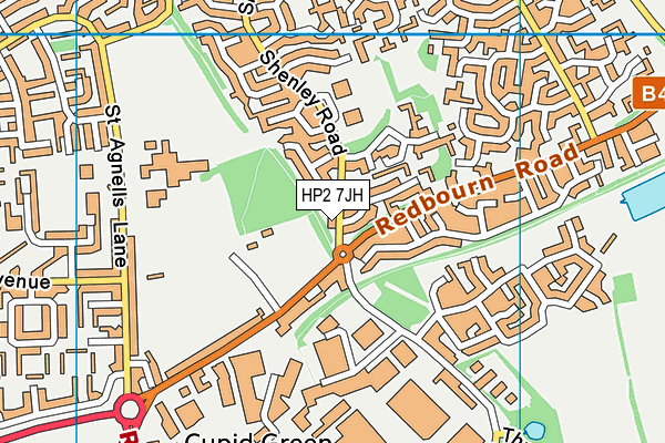 HP2 7JH map - OS VectorMap District (Ordnance Survey)