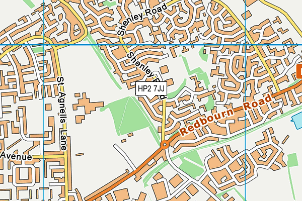HP2 7JJ map - OS VectorMap District (Ordnance Survey)