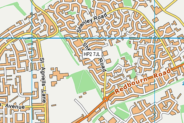 HP2 7JL map - OS VectorMap District (Ordnance Survey)