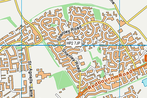 HP2 7JP map - OS VectorMap District (Ordnance Survey)