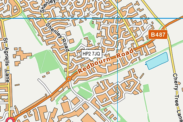 HP2 7JQ map - OS VectorMap District (Ordnance Survey)